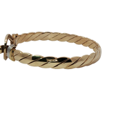 6.75” Pre-owned 9CT Stone Set Hook & Loop Bangle (22.68g)